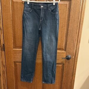 NYDJ Classic Medium Wash  Straight Leg Jeans 10P